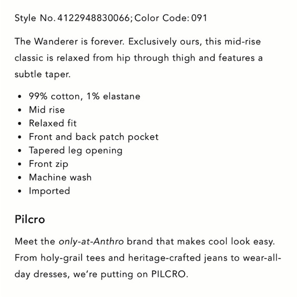 Pilcro The Wanderer Relaxed Fit Jeans - Picture 9 of 13